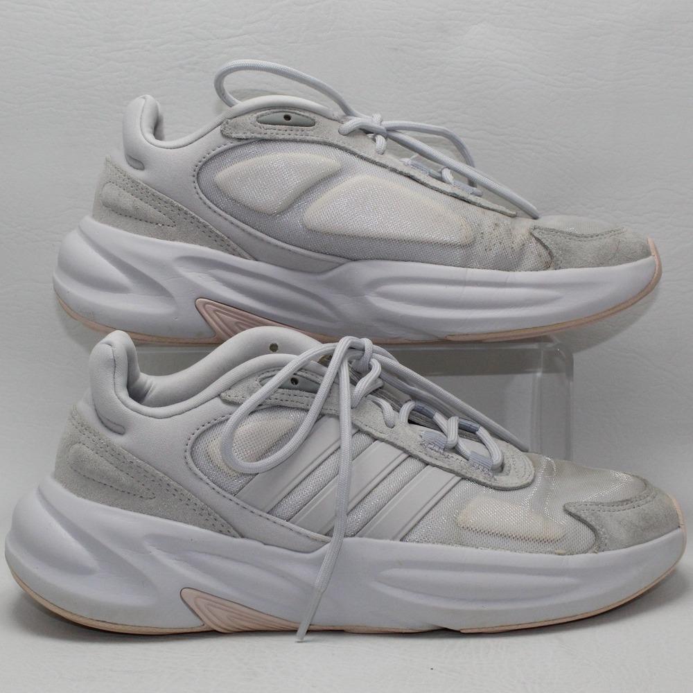 Adidas Ozelia Grey White Suede Mesh Chunky Sneakers GX1728 Womens 7.5